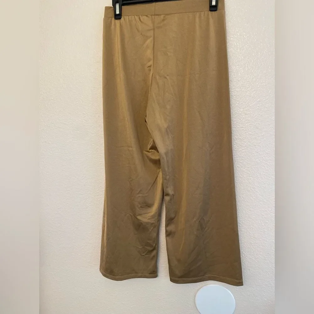 The Line Up Custom Contemporary Solo Costume Taupe Floral Applique Pants SA